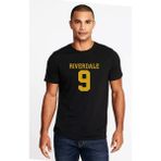 Qivi Riverdale 9 Baskılı Siyah Erkek Örme T-shirt