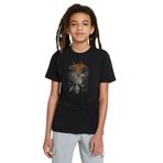 Qivi SFK0187-COCTS Baskılı Unisex Çocuk Siyah T-shirt