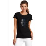 Qivi SFK0433KDNTS Linkin Park Chester Bennington Rock Baskılı Siyah Örme Kadın T-Shirt