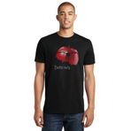 Qivi SFK0501ERKTS Death Note Elma Baskılı Siyah Örme Erkek T-shirt