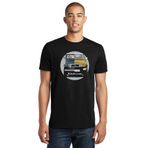 Qivi SFK0510ERKTS Jeep Baskılı Siyah Örme Erkek T-shirt