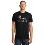 Qivi SFK0570ERKTS Fortnite Skull Trooper Kurukafa Baskılı Siyah Örme Erkek T-shirt