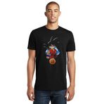 Qivi SFK0621ERKTS Anime Dragon Ball Baskılı Siyah Örme Erkek T-shirt