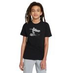 Qivi SFK0644-COCTS Baskılı Unisex Çocuk Siyah Sweatshirt