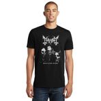 Qivi SFK0684ERKTS Mayhem Buried By Time and Bust Baskılı Siyah Örme Erkek T-shirt