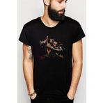 Qivi SFK0703ERKTS Sekiro Shadows Die Twice Baskılı Siyah Erkek T-shirt