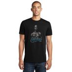 Qivi SFK0792ERKTS 2pac West Coast Baskılı Siyah Örme Erkek T-shirt
