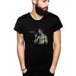 Qivi SFK0820ERKTS Bruce Lee Baskılı Siyah Örme Erkek T-shirt