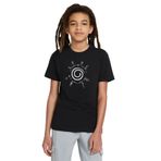 Qivi Shiki Fujin Baskılı Unisex Çocuk Siyah T-shirt