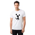 Qivi Silhouette Cheerleading Baskılı Beyaz Erkek T-shirt