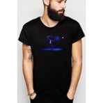 Qivi Singin In The Rain Jb Danny2 Baskılı Siyah Erkek Örme Tshirt - XS