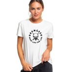 Qivi Skilled Drummer Drum Geek Drum Life Baskılı Beyaz Kadın T-shirt