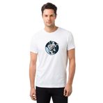 Qivi Space Bond Gitar Baskılı Beyaz Erkek Örme T-shirt