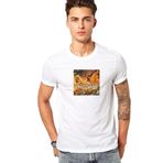 Qivi Stratovarius Nemesis Baskılı Beyaz Erkek Örme T-shirt