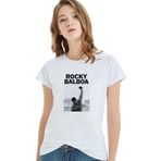 Qivi Streaming Rocky Balboa For Free Baskılı Kadın Beyaz Örme T-shirt