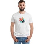 Qivi Tc Ulu Önder Mustafa Kemal Atatürk Baskılı Beyaz Erkek Örme T-shirt