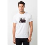 Qivi The Cranberries Baskılı Beyaz Erkek Örme T-shirt