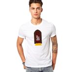 Qivi The Haunting Of Hill House Door Baskılı Beyaz Erkek Örme T-shirt