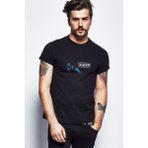 Qivi The Last Of Us Outbreak Day Baskılı Siyah Erkek Örme T-shirt