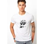 Qivi Three Days Grace Break Metal Rock Baskılı Beyaz Erkek Örme T-shirt