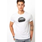 Qivi Toyota Trueno Ae86 Baskılı Beyaz Erkek Örme T-shirt
