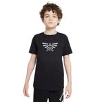 Qivi Triforce Nes Baskılı Unisex Çocuk Siyah T-shirt