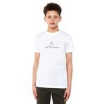 Qivi Trt Linea Bay Merakli Baskılı Unisex Çocuk Beyaz T-shirt