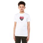 Qivi True Love Baskılı Beyaz Erkek Çocuk T-shirt