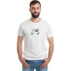 Qivi Tumblr Vespa Baskılı Beyaz Erkek Örme T-shirt
