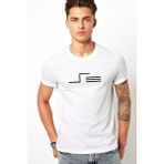 Qivi Türk Boyları Oguz Boylari Yuregir Tamga Baskılı Beyaz Erkek Örme T-shirt