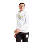 Qivi Unisex Çocuk Beyaz Powerpuff Girls Bubbles Baskılı Kapüşonlu Sweatshirt BGA10336-COCKP, 13-14 Yaş