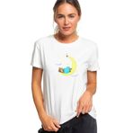 Qivi Uyuyan Boz Ayı Teddy Bear Iyi Baskılı Beyaz Örme Kadın T-shirt