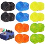 Qixuer 20 adet gitar efekt pedalı, ayak şalteri, pedal, elektro gitar ayak tırnağı, koruyucu kapak, renkli plastik, ayak tırnağı kapağı, müzik aletleri için Footswitch kapağı