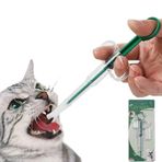 QIYADIN Kedi İlaç Atıcı Evcil Hayvan Piller Tabancası Köpek İlaç Atıcı Kedi Tablet Yumuşak Uçlu Şırınga Evcil Hayvan Tıbbi Besleme Dağıtıcı Aracı Küçük Hayvanlar için