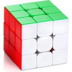 Qiyi Warrior S Magic Cube 3x3 Dönen Pürüzsüz Sihirli Küp 3D Bulmaca Çocuklar Için Büküm Zek
