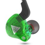 Qkz Ak6 3.5mm Kulak Kablolu Subwoofer Spor Kulaklık, Kablo Uzunluğu: Yaklaşık 1.2m (Mavi ve Kırmızı) (Yurt Dışından) - Yeşil