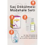 Ql Sac Dokulmesi Mudahale Seti ( 3 Sac Vitamini - 3 Sac Serumu - 3 Sampuan)