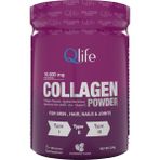 Qlife Collagen Powder Hidrolize Kollajen Tip 1-2-3 Kollajen Içeren Toz Takviye Edici Gıda