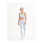 Qlu Infinity Collection Kadın Melanj Açık Mavi Seamless/dikişsiz Tayt