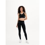 Qlu Infinity Collection Kadın Siyah Seamless/dikişsiz Çizgili Tayt