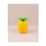 Qlux 750 ml Ananas Desenli Sarı Suluk