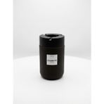Qlux Cam Modern Siyah Kokusuz Kapaklı Küllük - 15 cm Silindir 660cc Masaüstü Kül Tablası