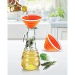 Qlux Ideas Karbonplast Çift Renkli Akordeon Huni - Double Color Accordion Funnel