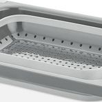 Qlüx İdeas Katlanabilir Dikdörtgen Süzgeç Gri 39cm
