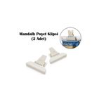 QLUX IDEAS Mandallı Poşet Klipsi Pratik Tazeliği Koruyan Çanta Klipsi Paket Mandalı (2 ADET)