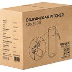 Qlux Ideas Qlux C506X3 Siyah İnci 3'lü Sos Şişesi Seti - Siyah - 500 ml - Siyah - Şeffaf