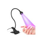 QNAIL Masaya Sabitlemeli Uv Led Kurutucu Akrobat Lamba Siyah