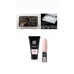 QNAİL PROFESSİONAL Uno Poly Jel LED UV MilkShake Protez Tırnak Tips Üst Form Jel Tips 12 Farklı Model Tips SET