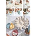 Qniay 3'lü Ravioli Kalıbı Çiğ Börek,mantı,poğaça,hamur Kalıbı Seti