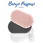 Qniay Masajlı Silikon Oval Banyo Paspas Vantuzlu Banyo Ve Duş Kaydırmaz Ayak Masaj Terapi Banyo Paspası
